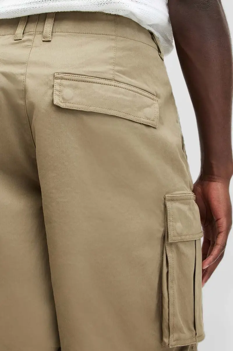 pantaloncini in cotone SLANE SHORT colore beige MT501Z miniatura 4
