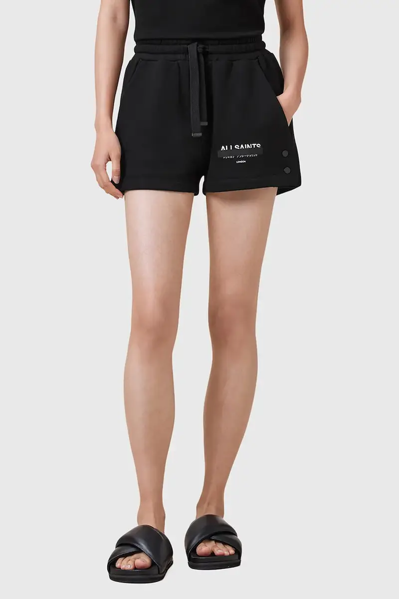 pantaloncini in cotone SORRI donna colore nero W053TC miniatura 2