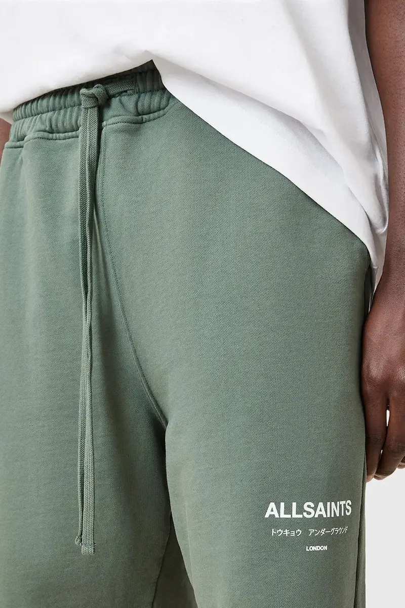 pantaloncini in cotone UNDRGRND SWEATSHORT colore grigio M002TC Verde miniatura 3