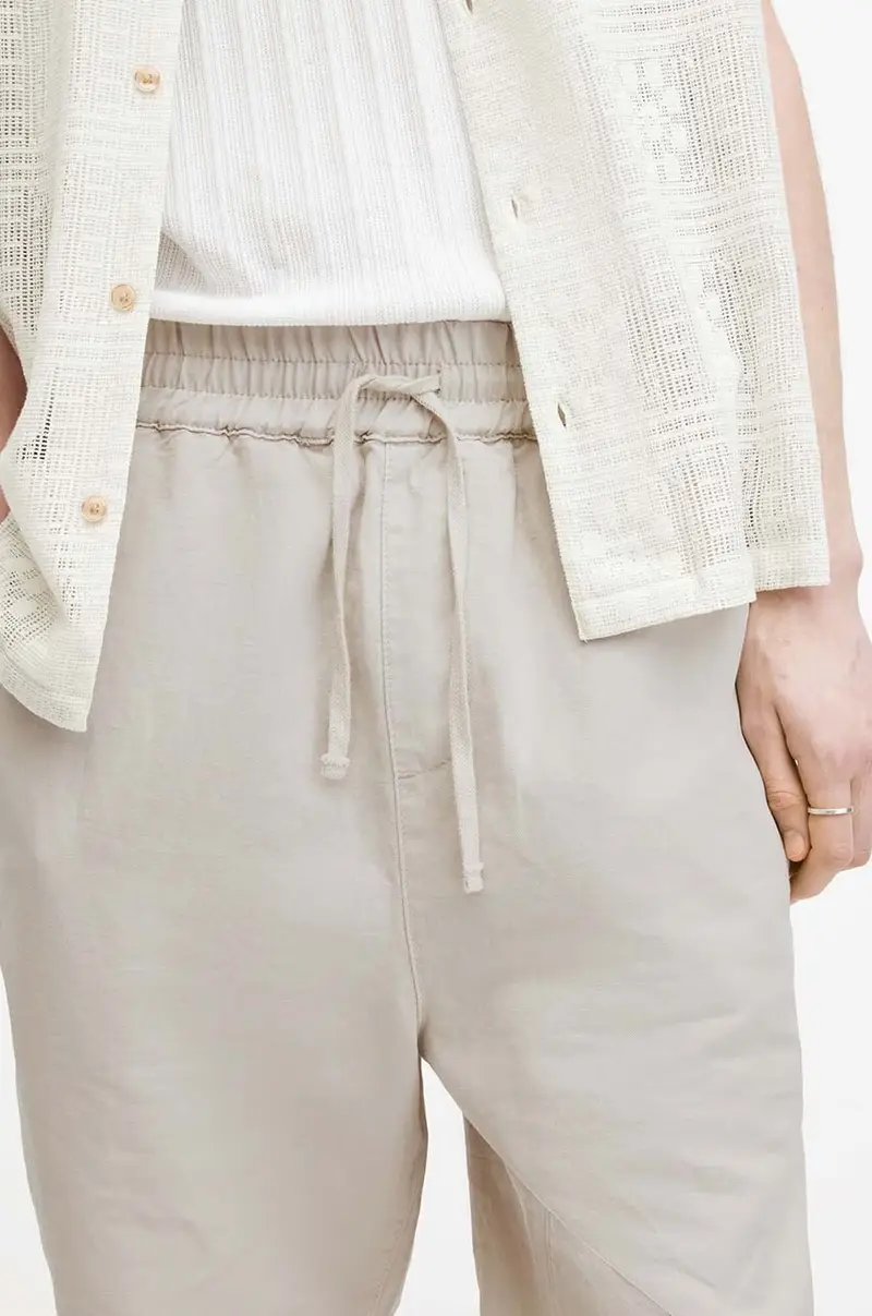 pantaloncini in lino misto HANBURY colore beige MF081Y miniatura 3