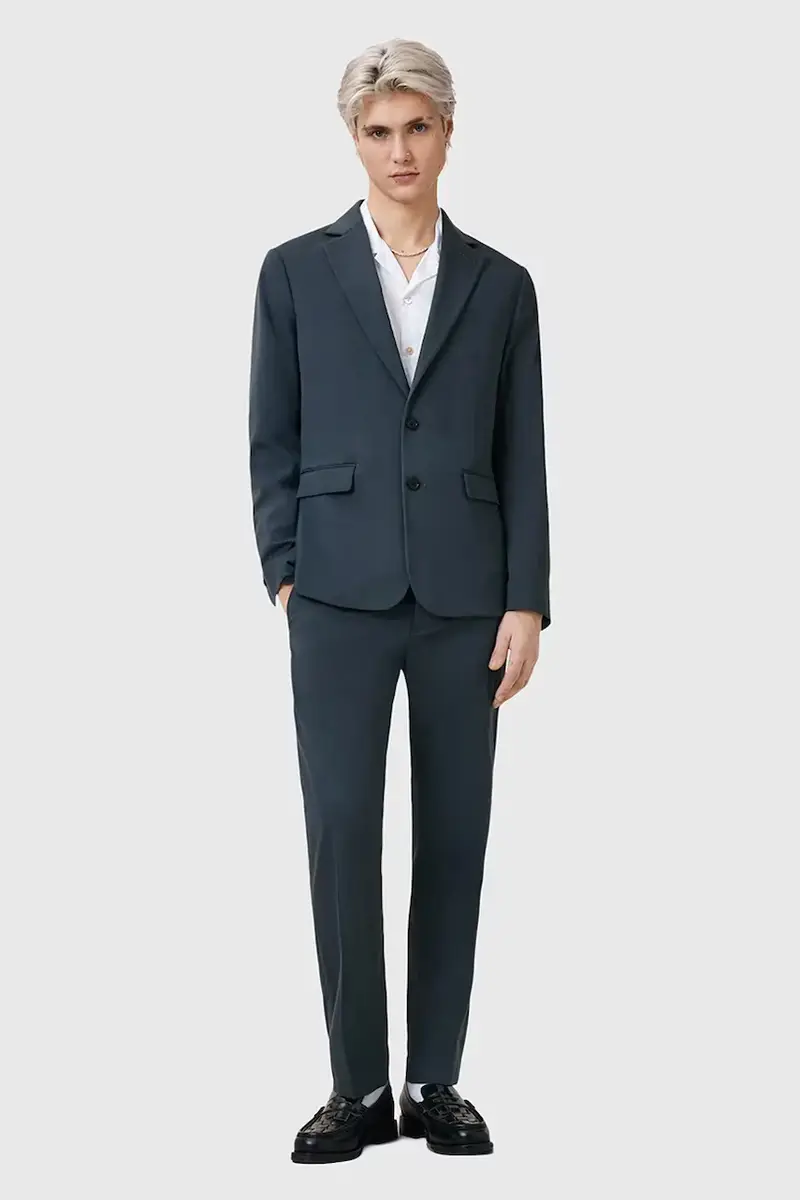 pantaloni BAY uomo colore nero M018QC Blu