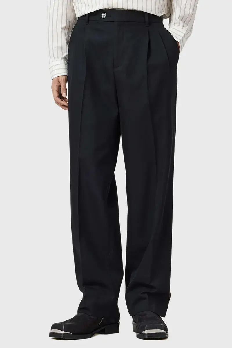 pantaloni con lana TALLIS colore nero M021TD miniatura 2