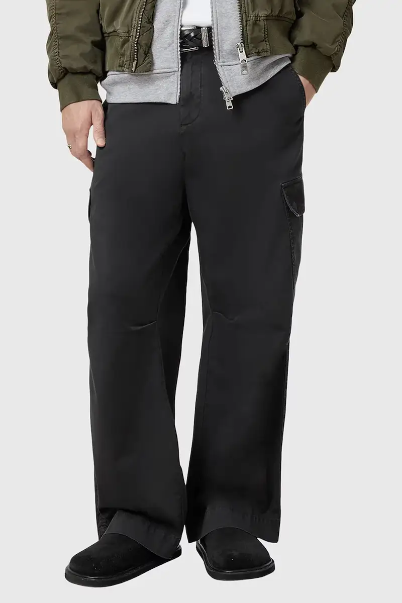 pantaloni FLYNN uomo colore nero M017TC miniatura 2