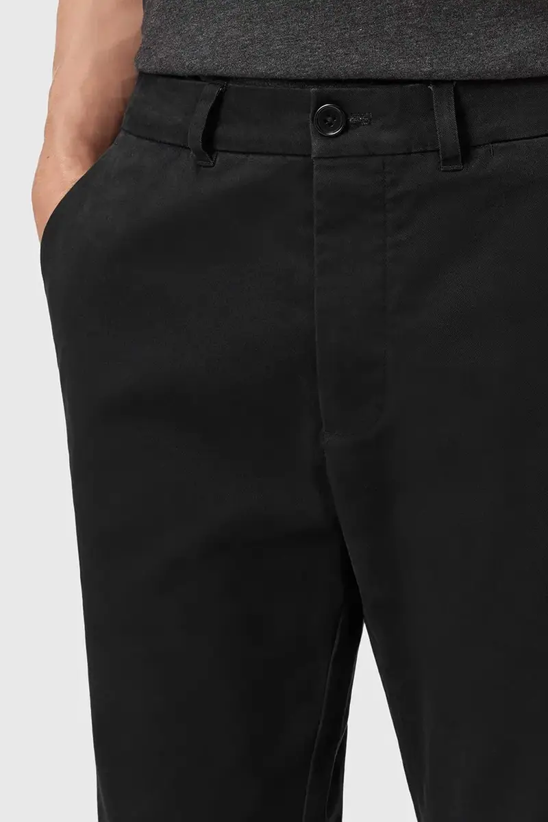 pantaloni in cotone BECKLEY uomo colore nero M022TD miniatura 3