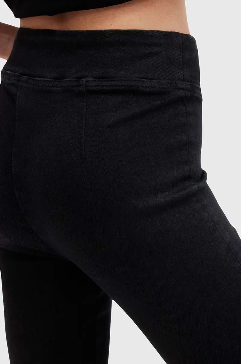 pantaloni in cotone DANI BOOTCUT colore nero W043EB miniatura 4