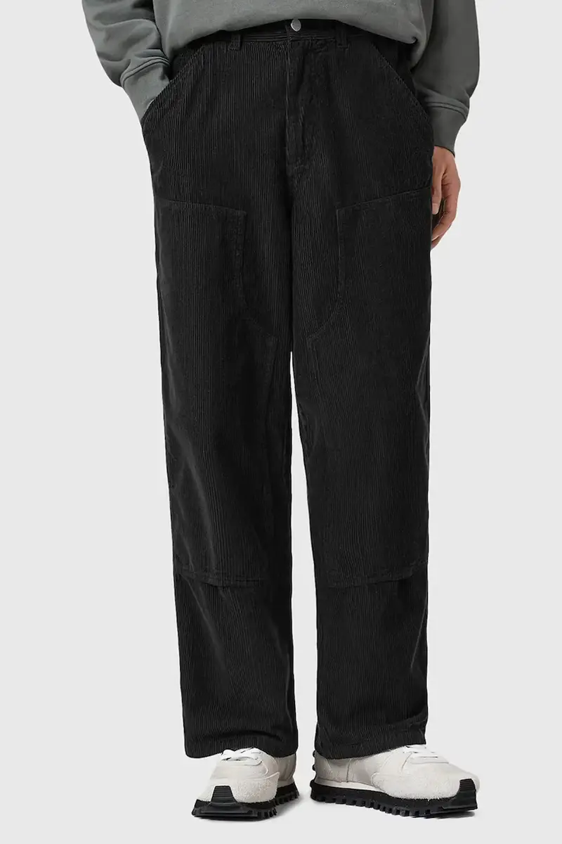 pantaloni in cotone DUNSTAN uomo colore nero M008TD