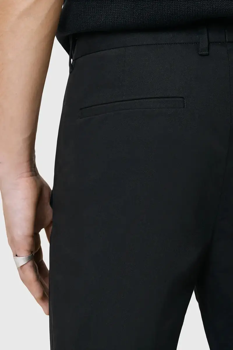 pantaloni in cotone ODIN uomo colore nero M025QC miniatura 4