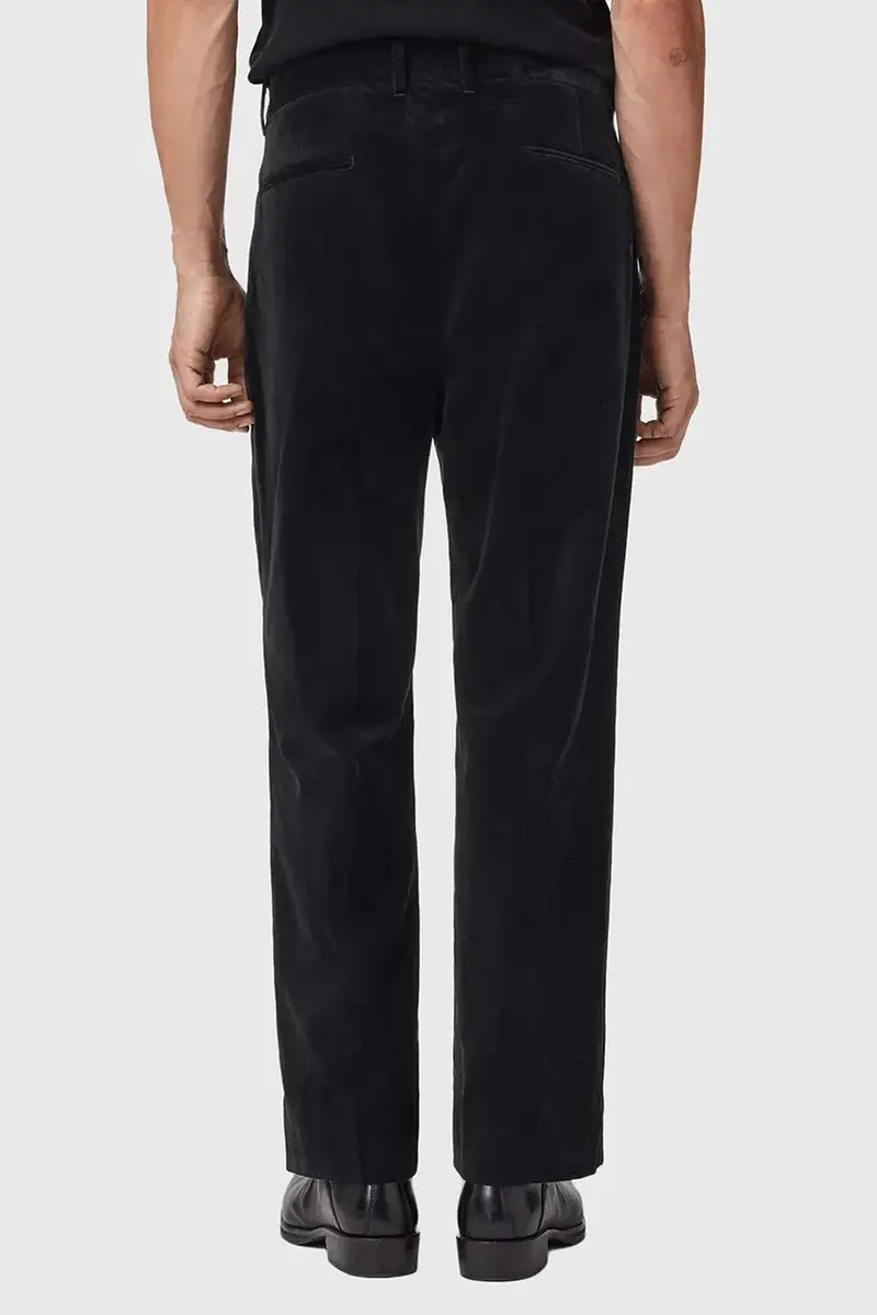 pantaloni in cotone SAGA uomo colore nero M018QD miniatura 4