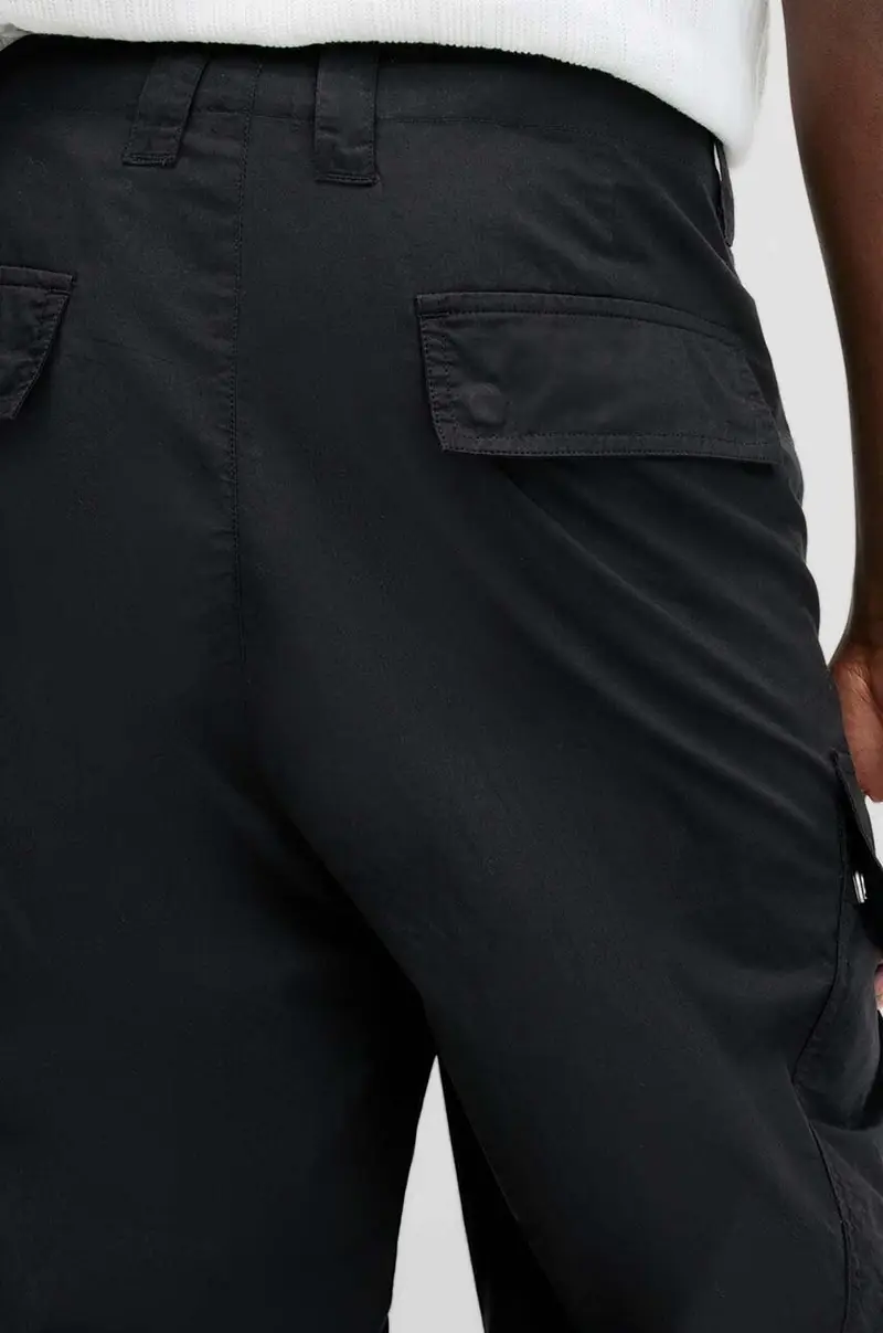 pantaloni in cotone VERGE colore nero M011TA miniatura 5