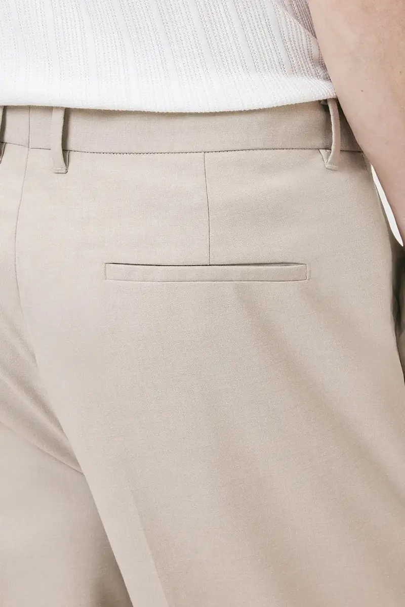 pantaloni in misto lana GALLOW uomo colore beige M022QC miniatura 4