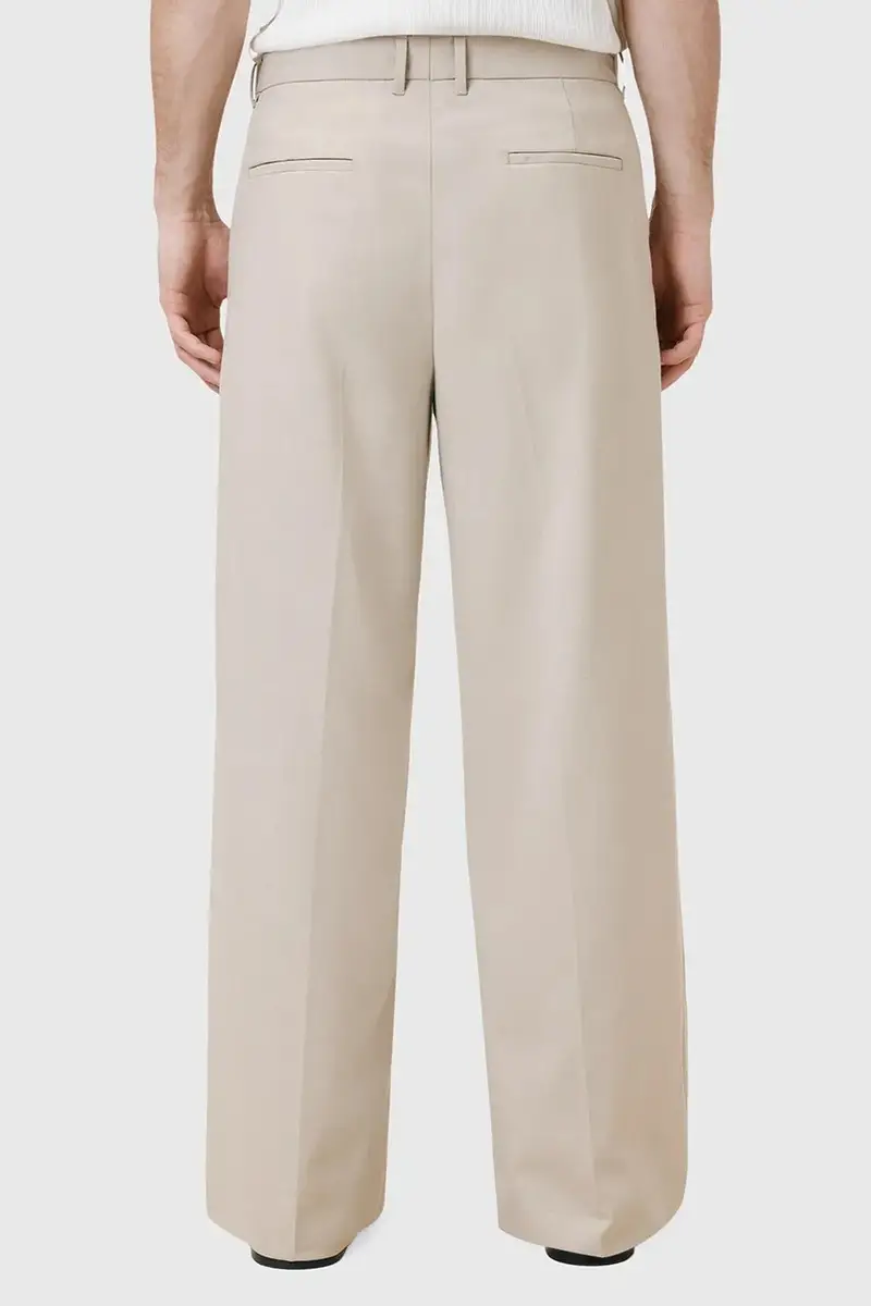 pantaloni in misto lana GALLOW uomo colore beige M022QC miniatura 5