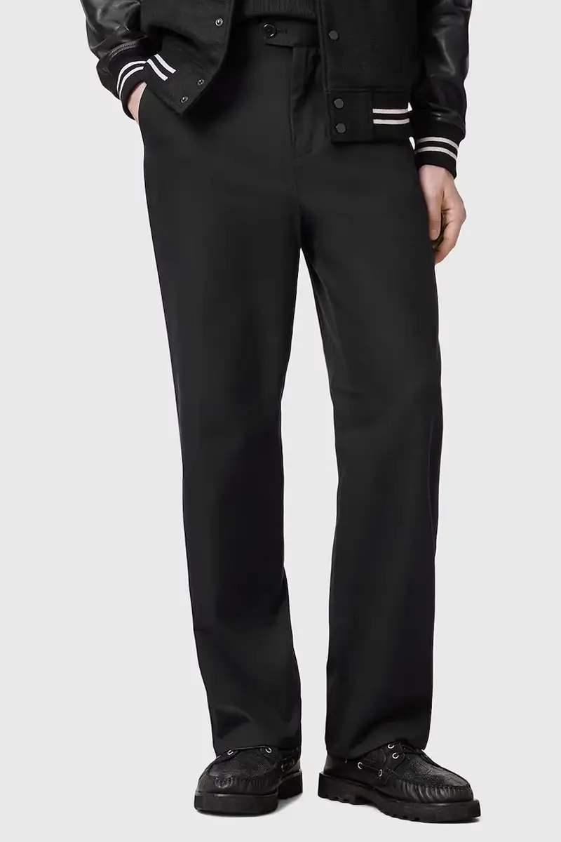 pantaloni in misto lana LOCKE uomo colore nero M001TD miniatura 2