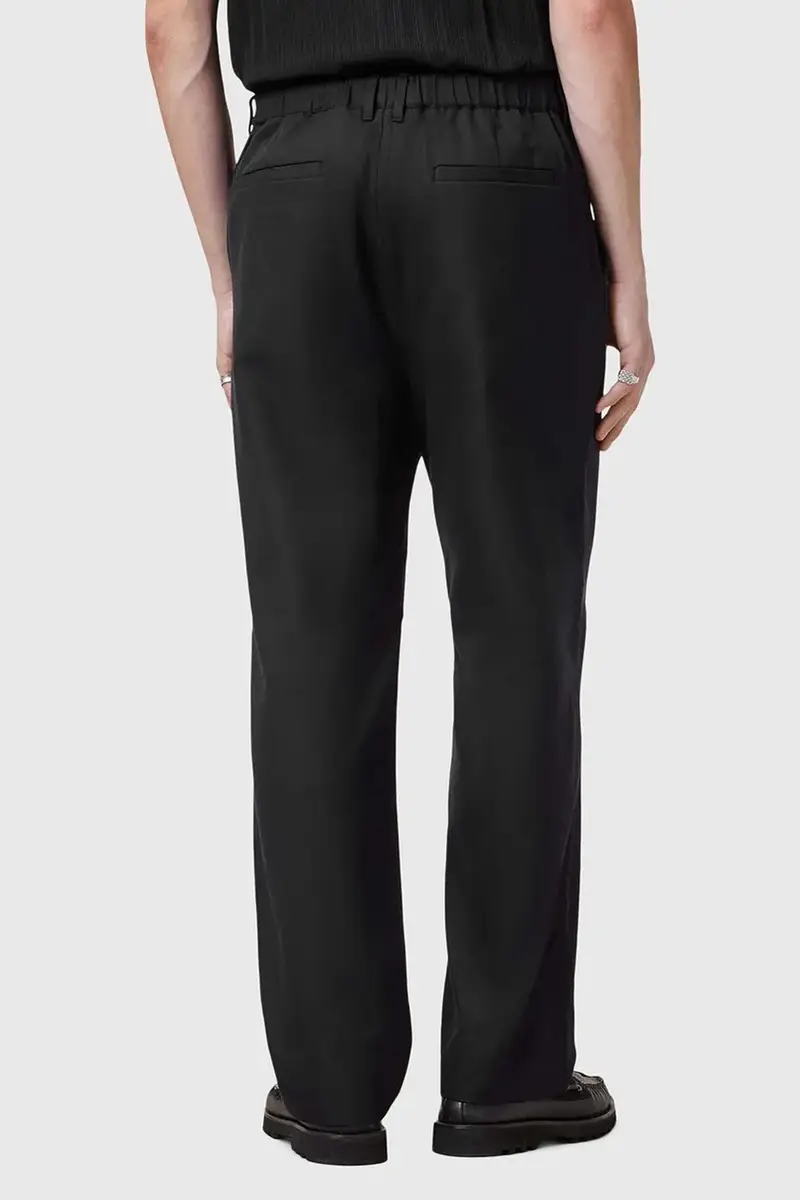 pantaloni in misto lana LOCKE uomo colore nero M001TD miniatura 5