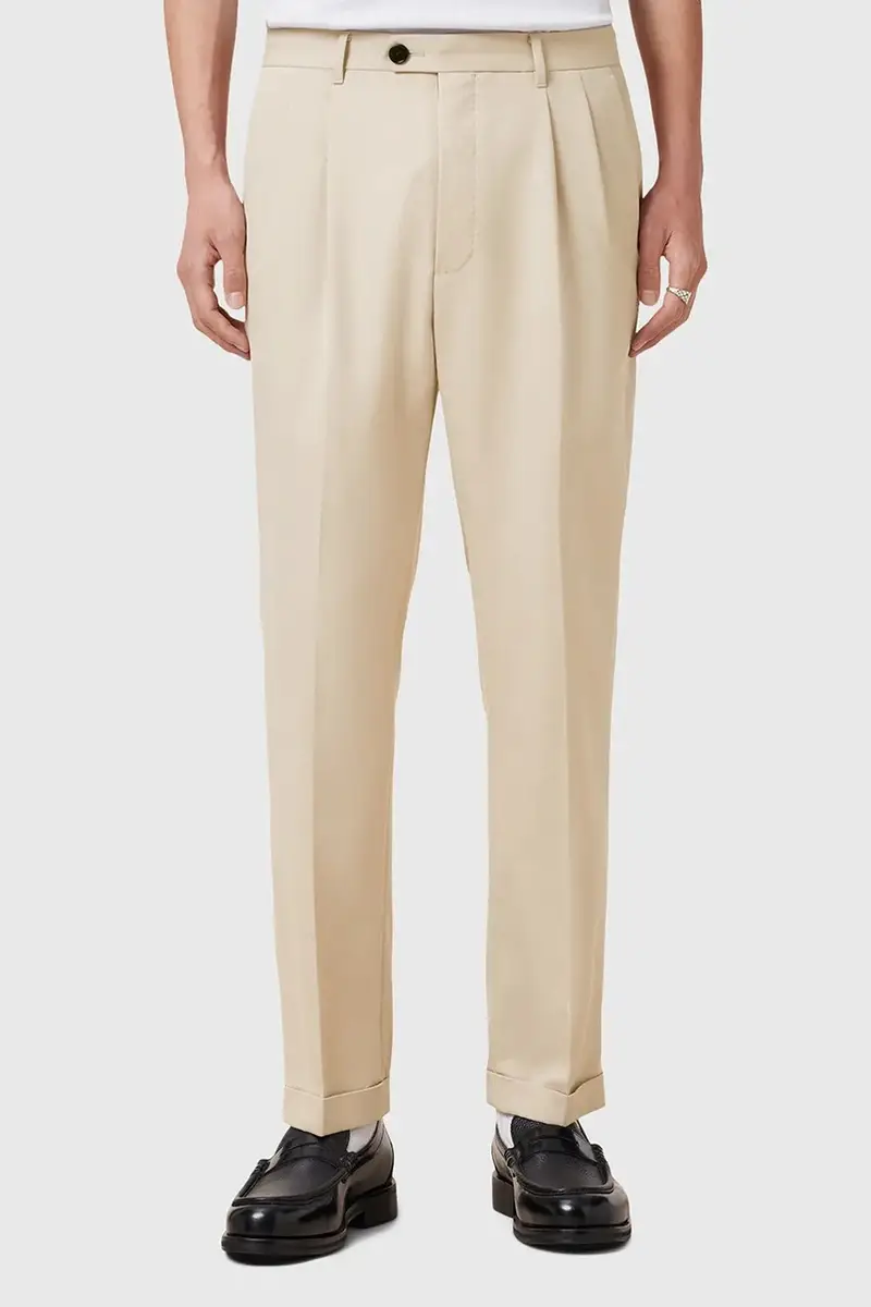 pantaloni in misto lana TALLIS uomo colore beige M032TB miniatura 2