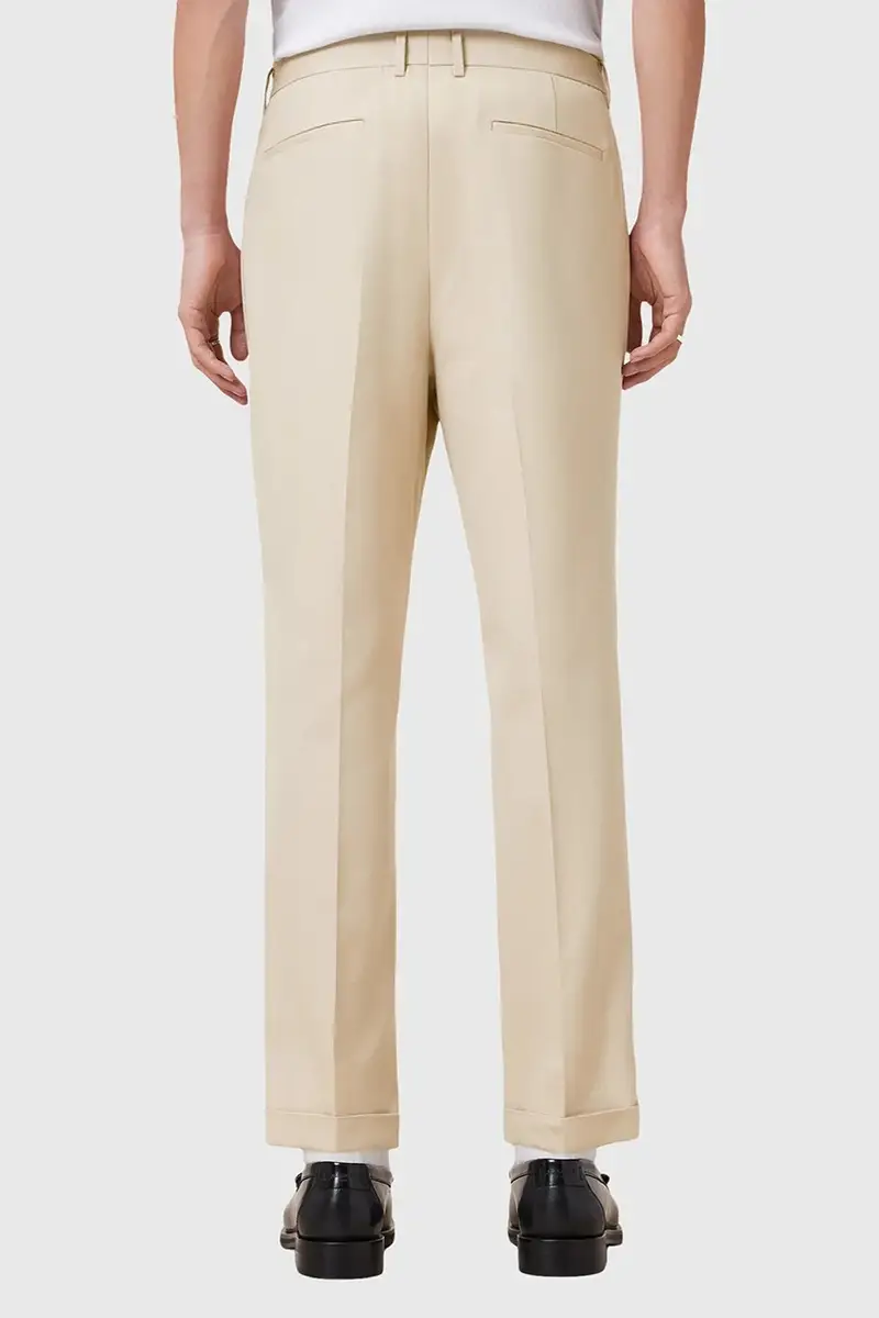 pantaloni in misto lana TALLIS uomo colore beige M032TB miniatura 5