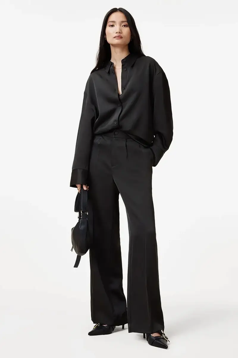 pantaloni MYRTLE donna colore nero W031TB miniatura 5