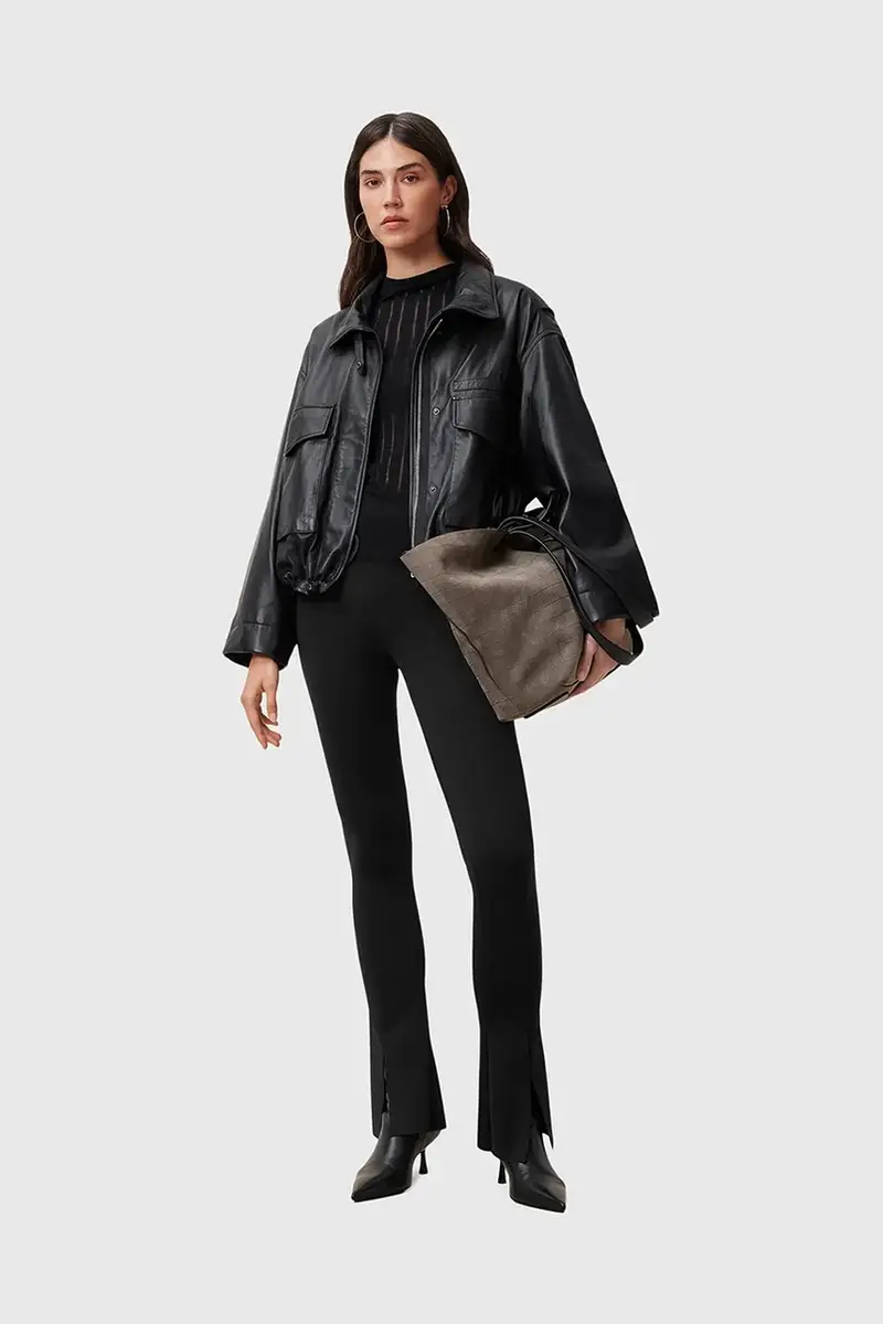 pantaloni RYLA donna colore nero W025TC miniatura 5