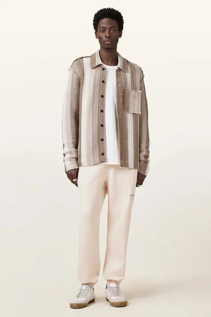 pantaloni tuta di cotone UNDRGRND colore grigio M031TB Beige