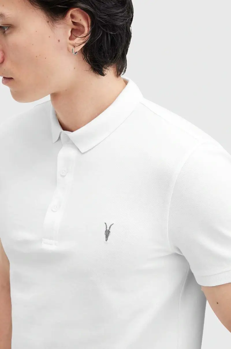 AllSaints Polo Bianco 4214865 miniatura 2