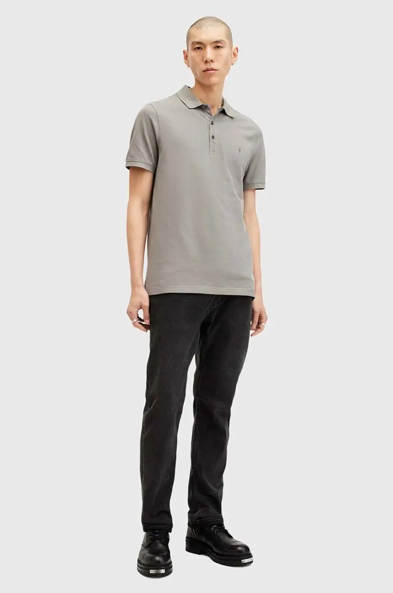AllSaints Polo Grigio 4157474 miniatura 4