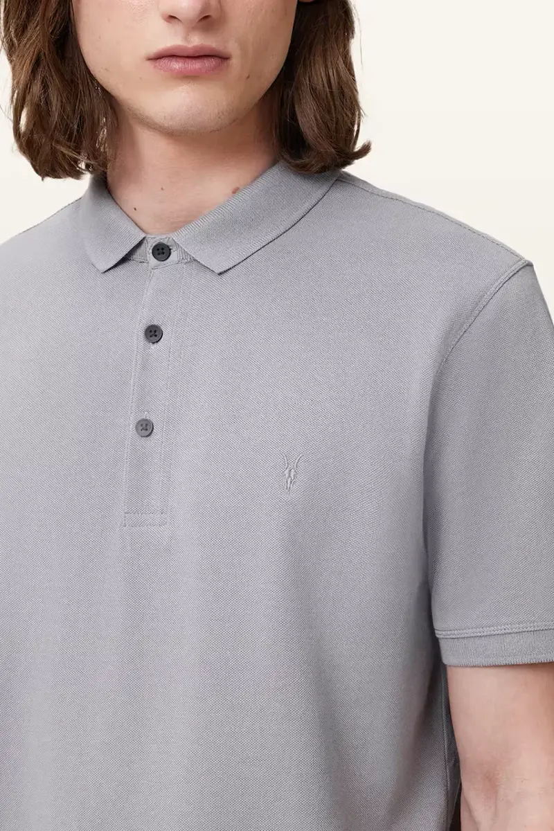 AllSaints Polo Uomo Grigio 3249886 miniatura 3
