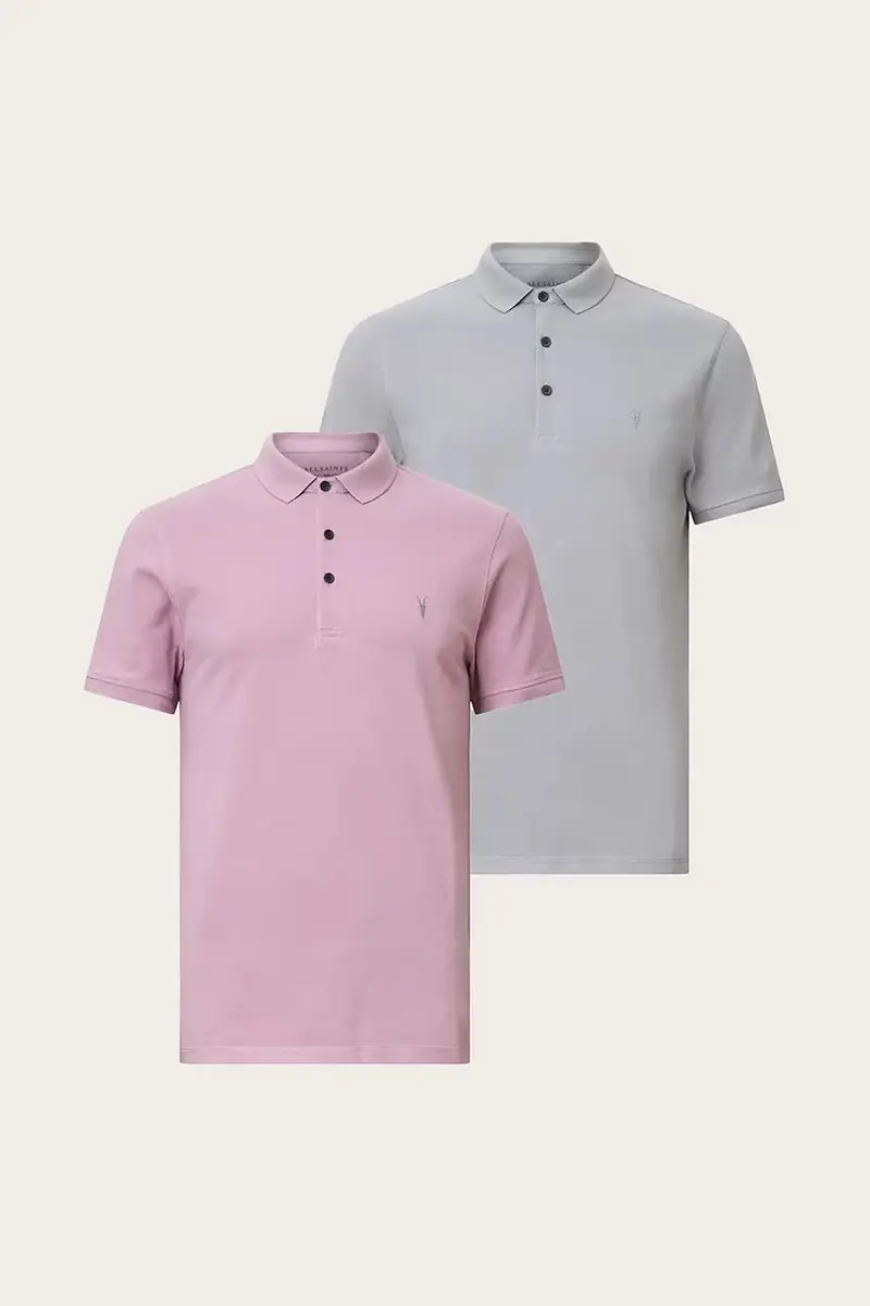 AllSaints Polo Uomo Grigio 3249886