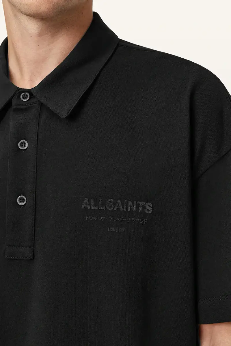 AllSaints Polo Uomo Nero 3152527 miniatura 3