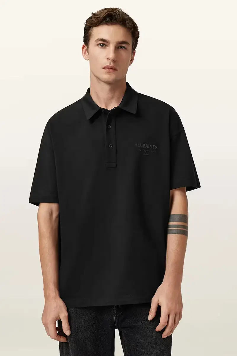 AllSaints Polo Uomo Nero 3152527