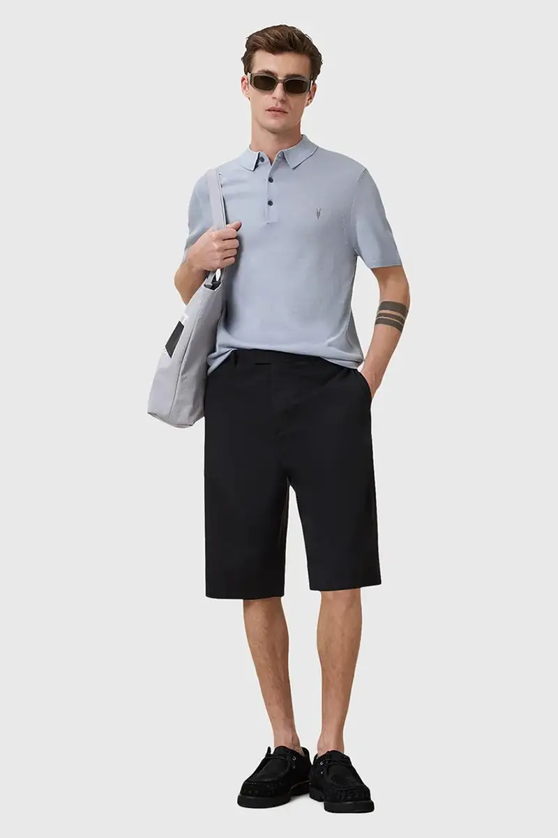 AllSaints Polo Uomo Blu 2885874 miniatura 5