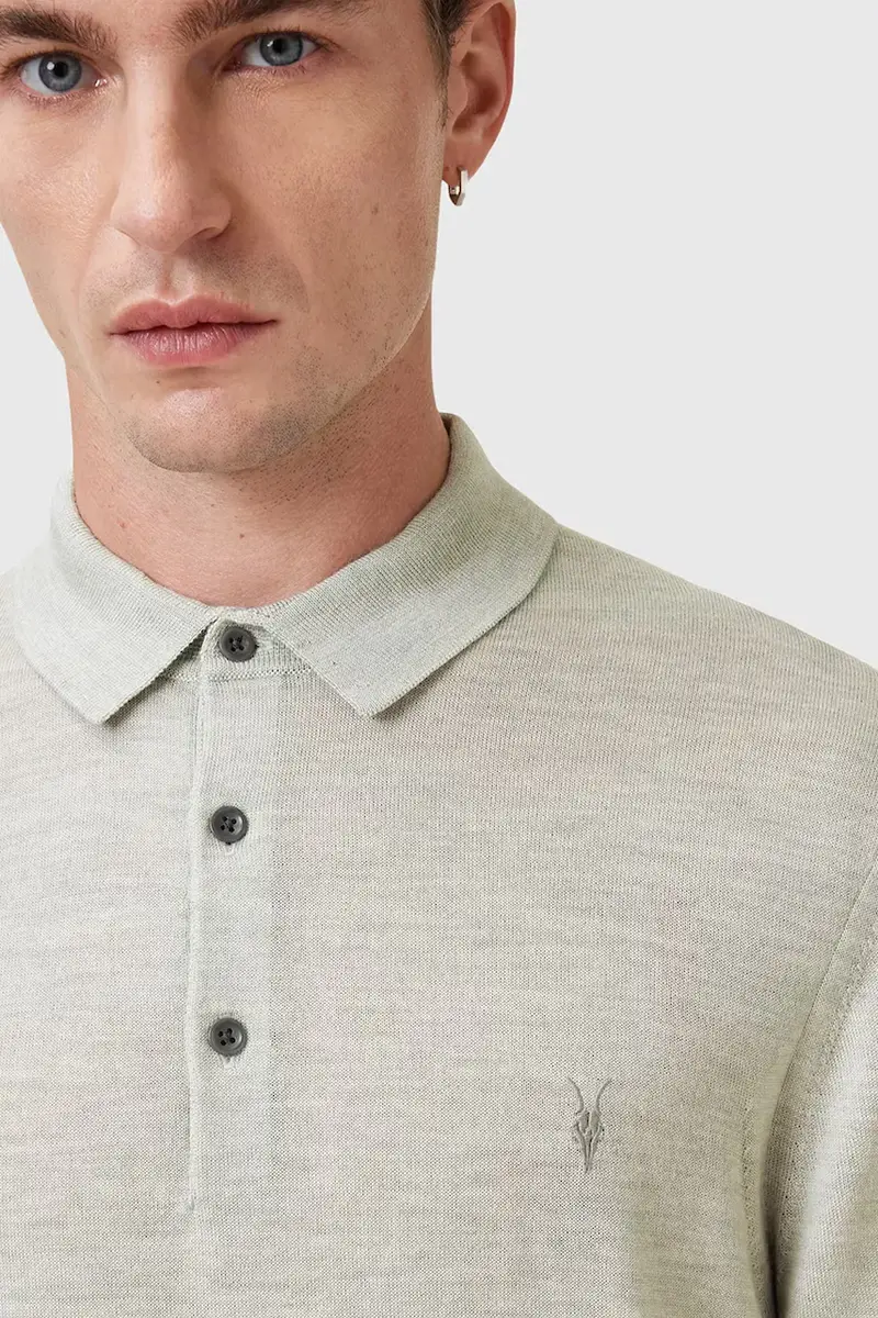 AllSaints Polo Uomo Verde 2987280 miniatura 2