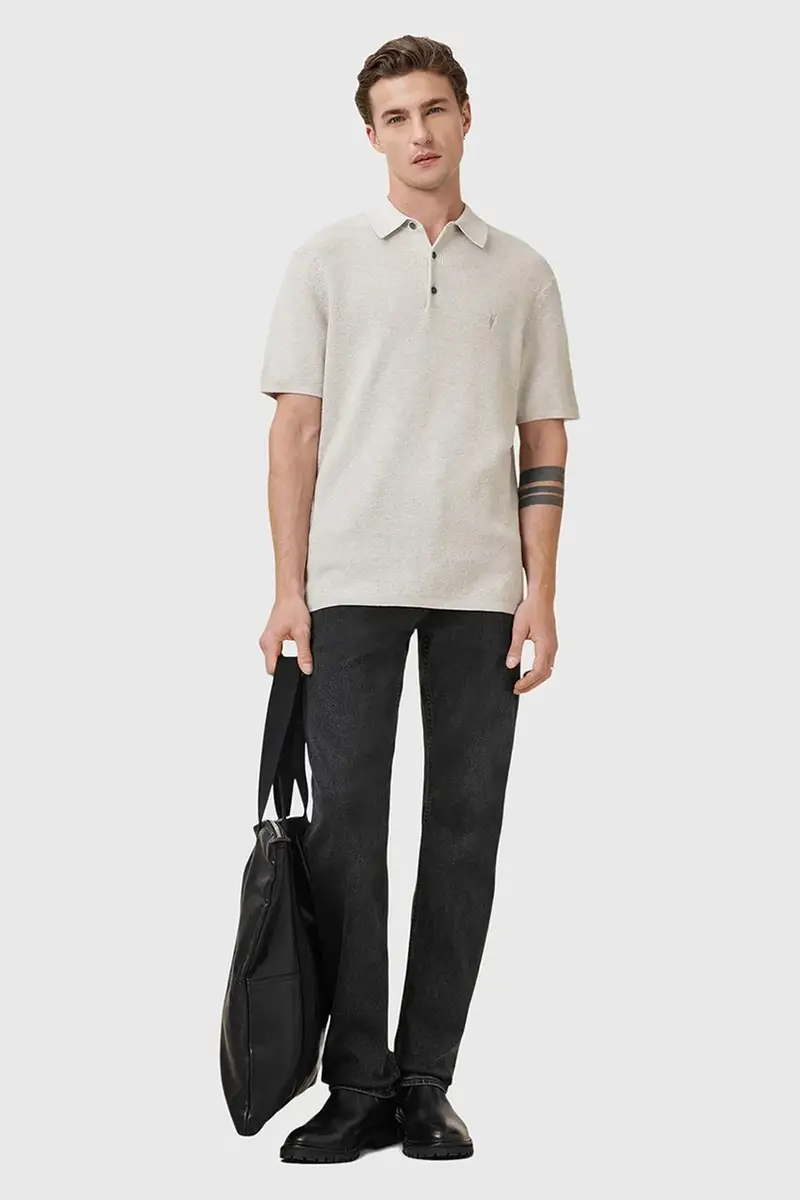 AllSaints Polo Uomo Beige 2885393 miniatura 4