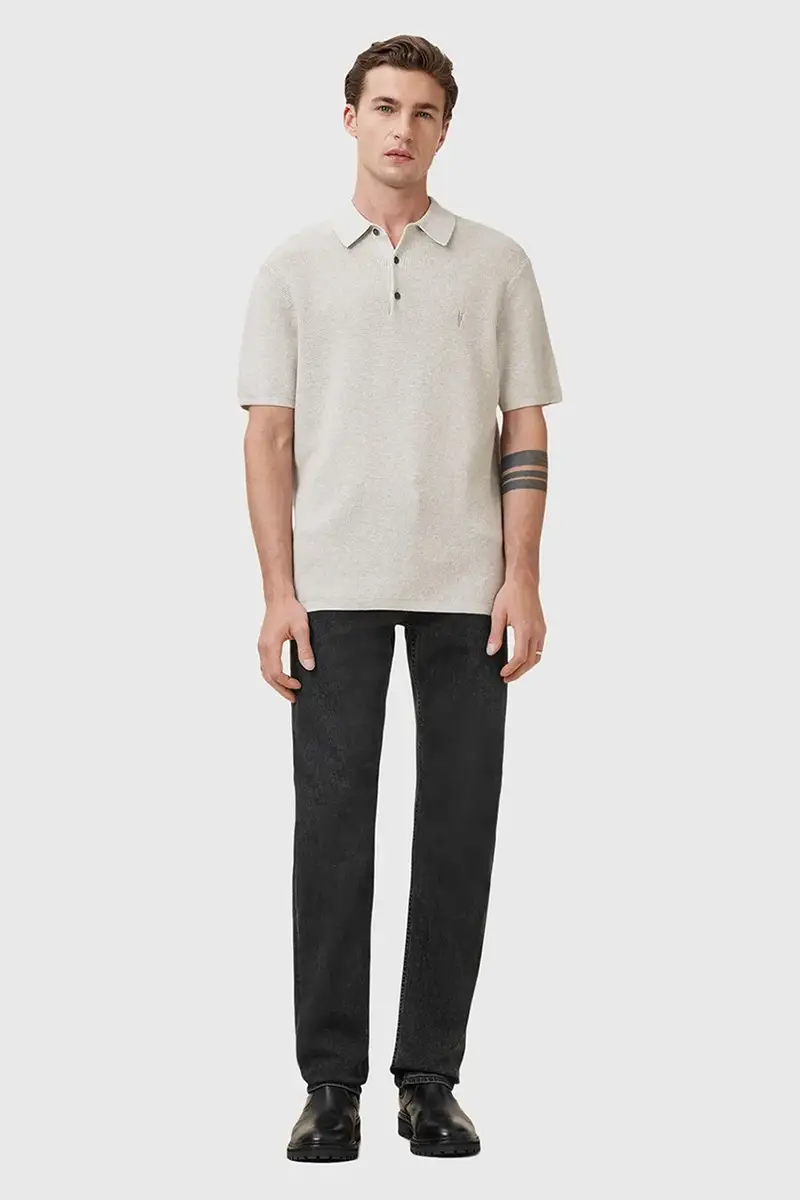 AllSaints Polo Uomo Beige 2885393 miniatura 5