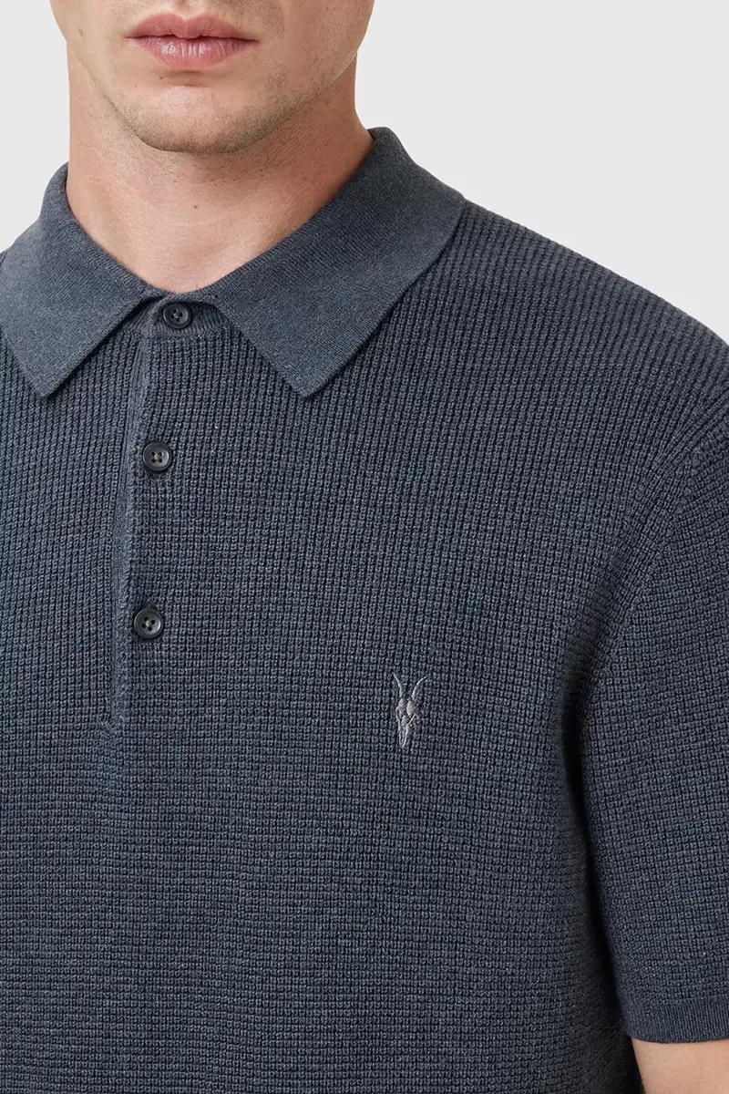 AllSaints Polo Uomo Blu 2982671 miniatura 2