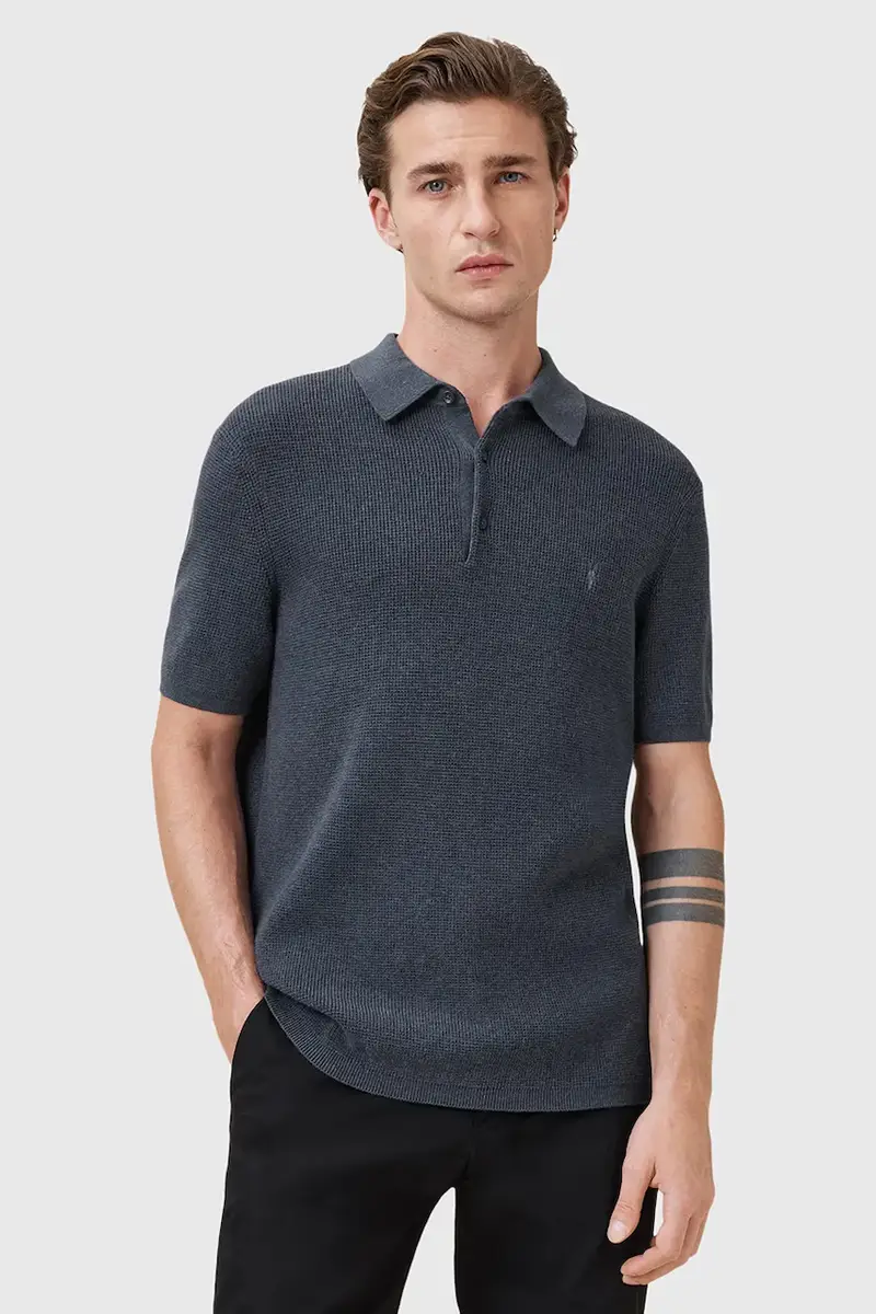 AllSaints Polo Uomo Blu 2982671