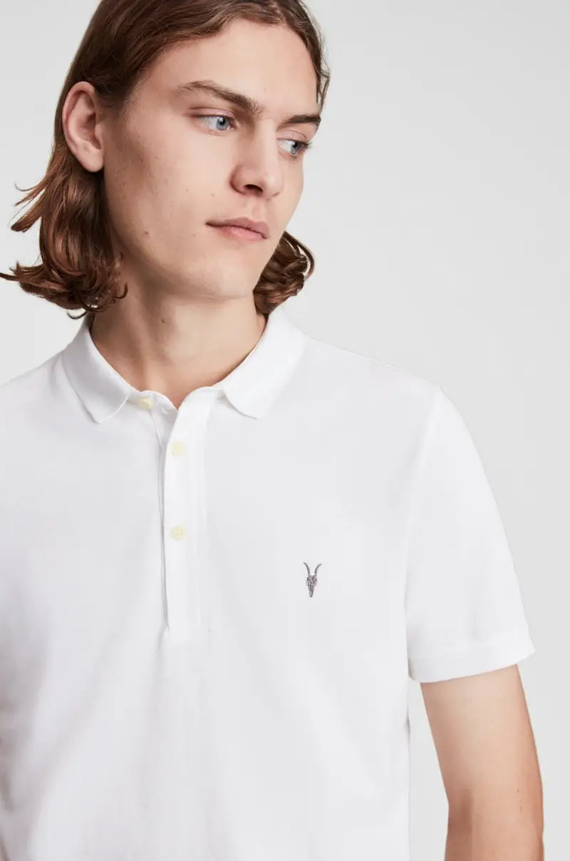 AllSaints Polo Bianco 3242772 miniatura 2