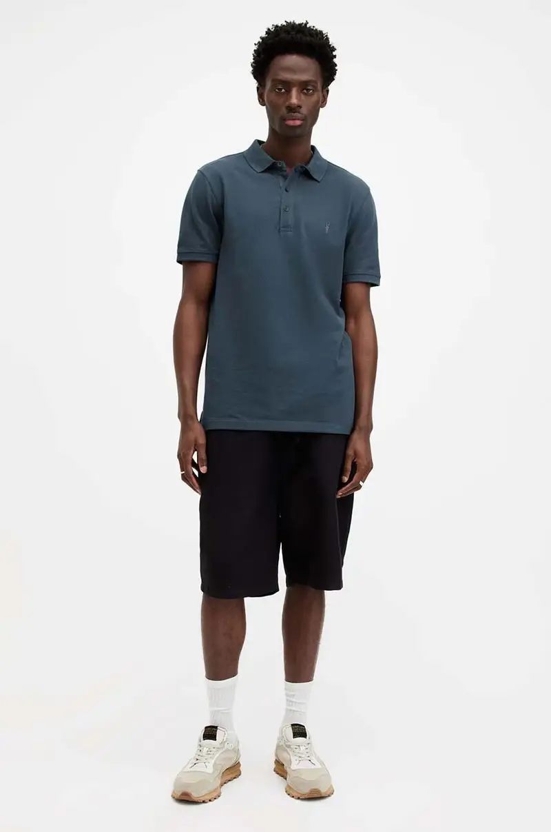 AllSaints Polo Blu 4157302 miniatura 4