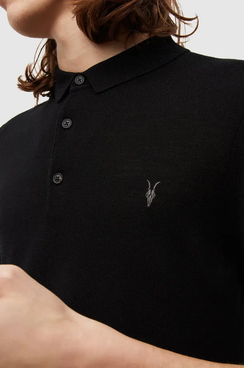 AllSaints Polo Uomo Nero 3261351 miniatura 2