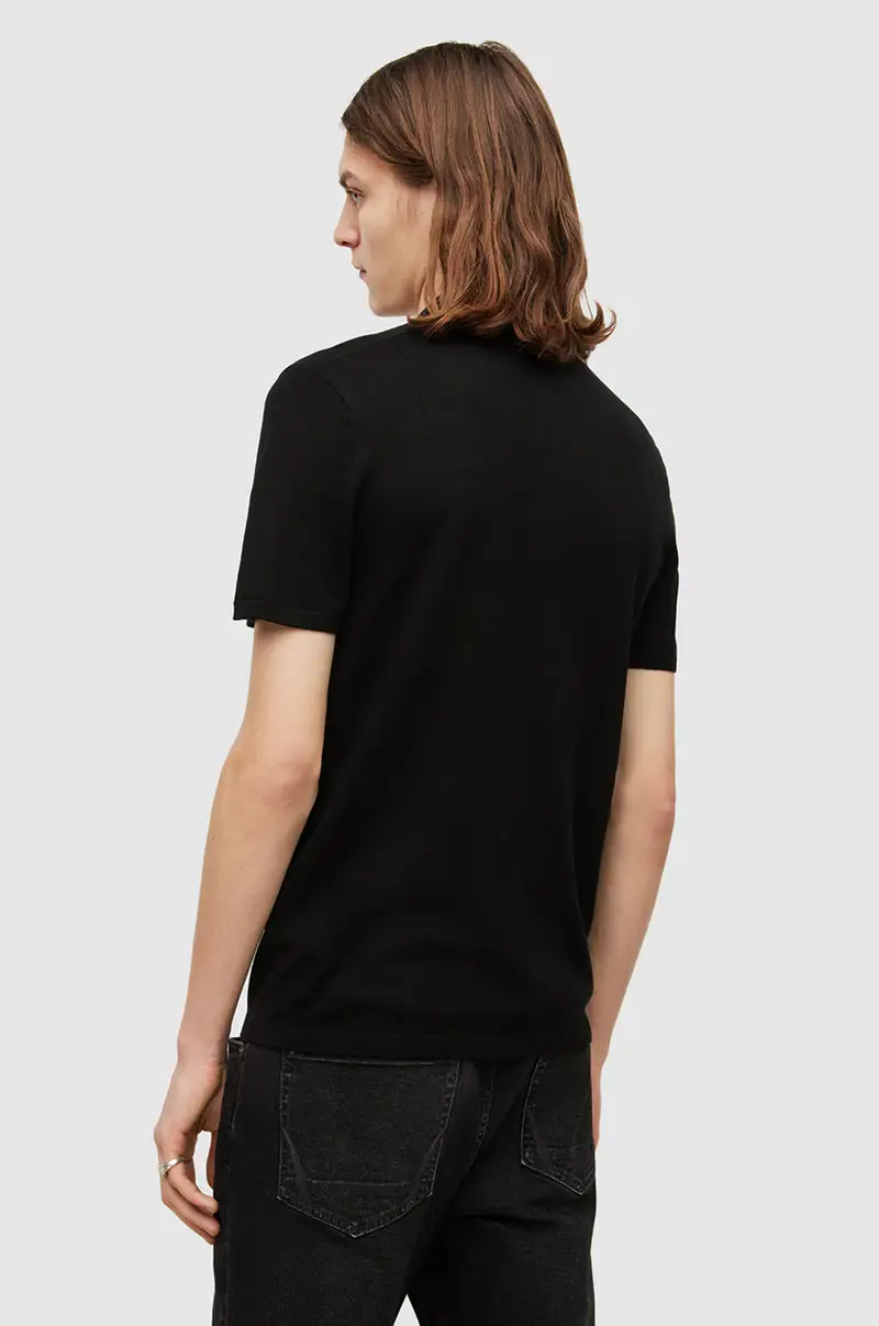 AllSaints Polo Uomo Nero 3261351 miniatura 3