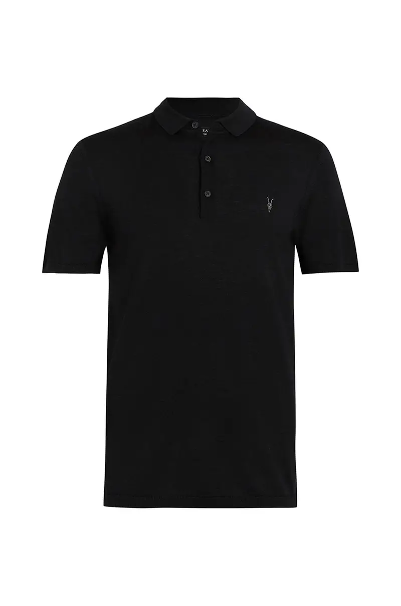 AllSaints Polo Uomo Nero 3261351 miniatura 5