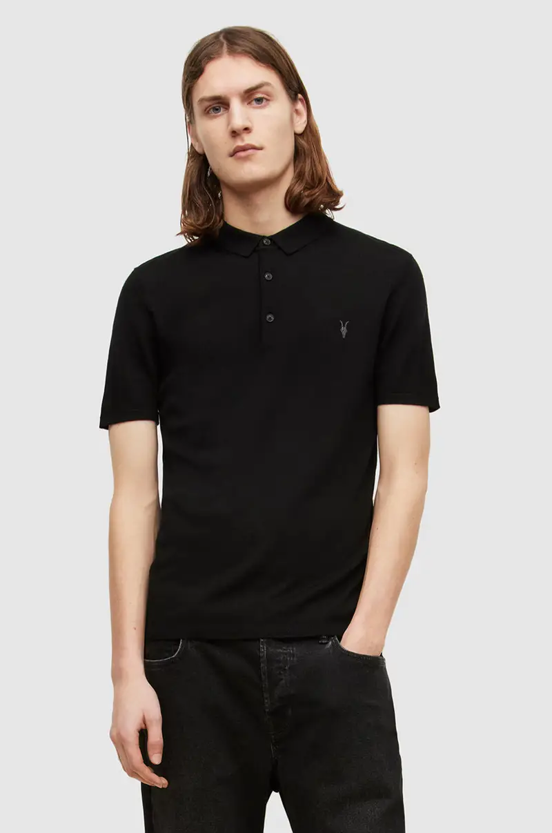 AllSaints Polo Uomo Nero 3261351