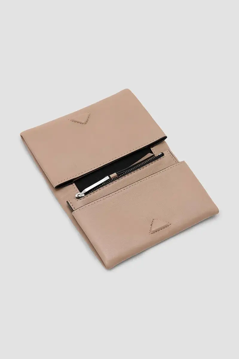 portafoglio in pelle HARLUNA donna colore beige W375XC miniatura 4