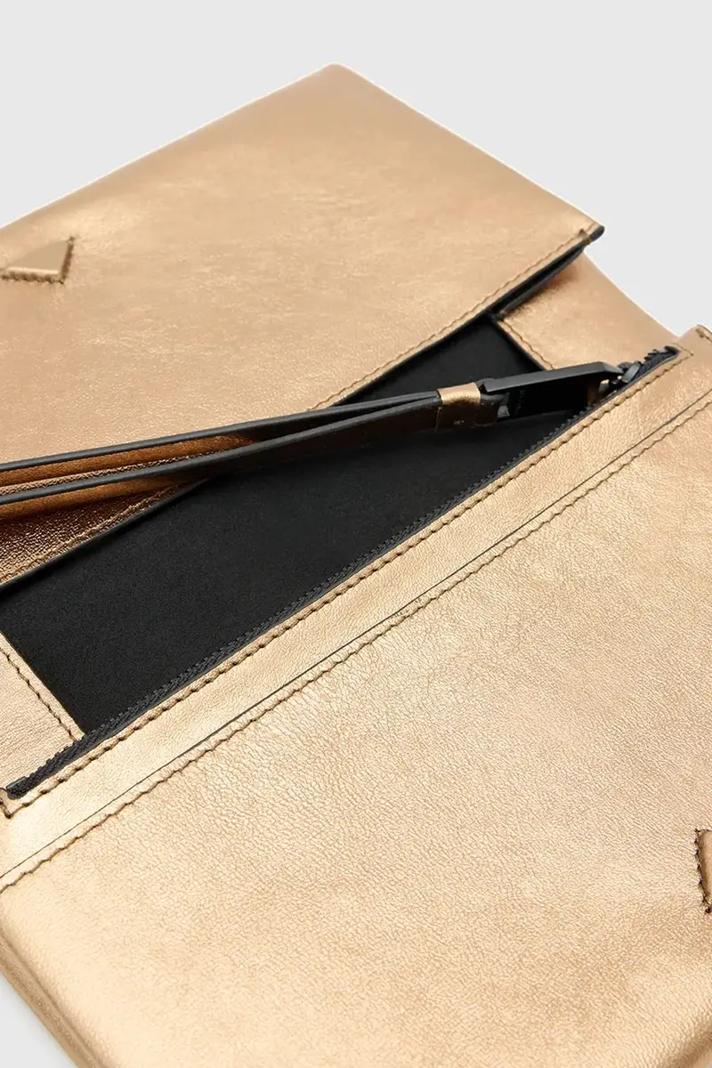 portafoglio in pelle HARLUNA donna colore oro W208XD miniatura 4