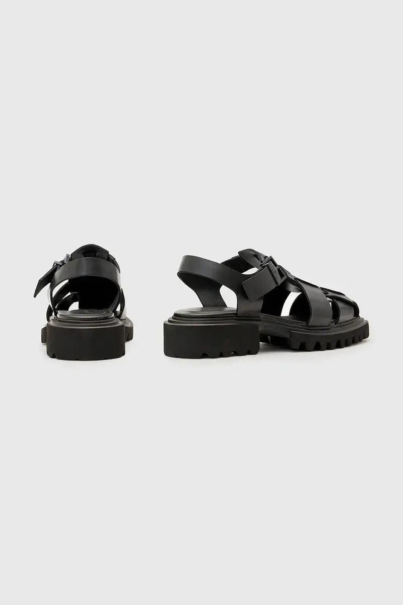 sandali in pelle Tess Sandal donna colore nero W041FC miniatura 3