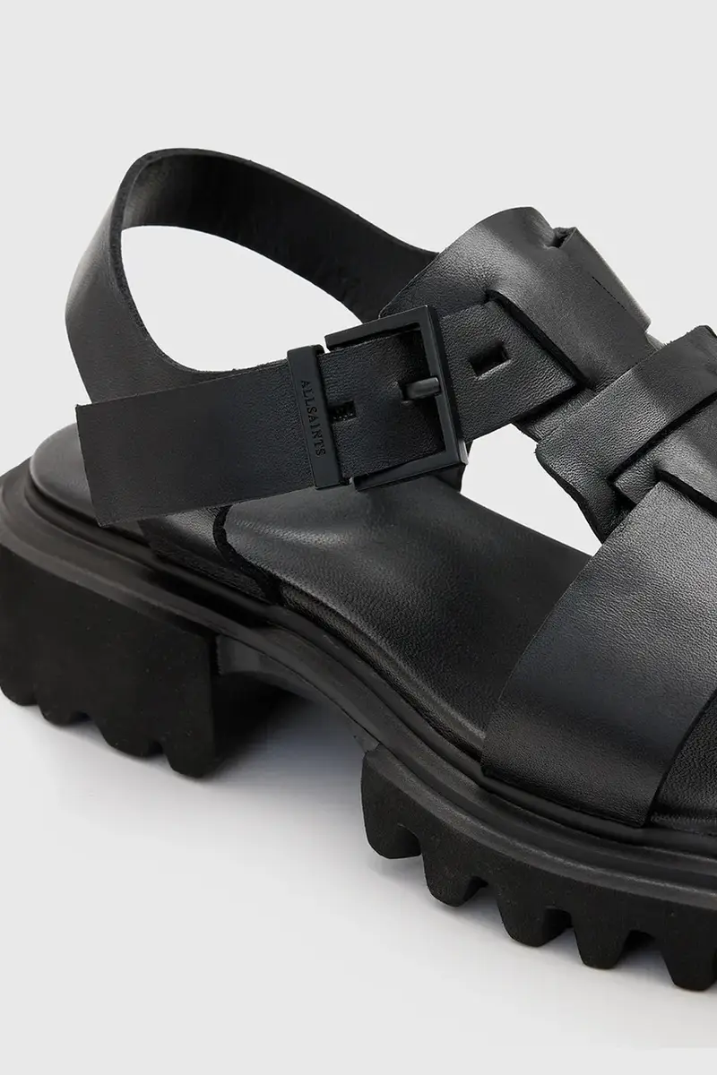 sandali in pelle Tess Sandal donna colore nero W041FC miniatura 4