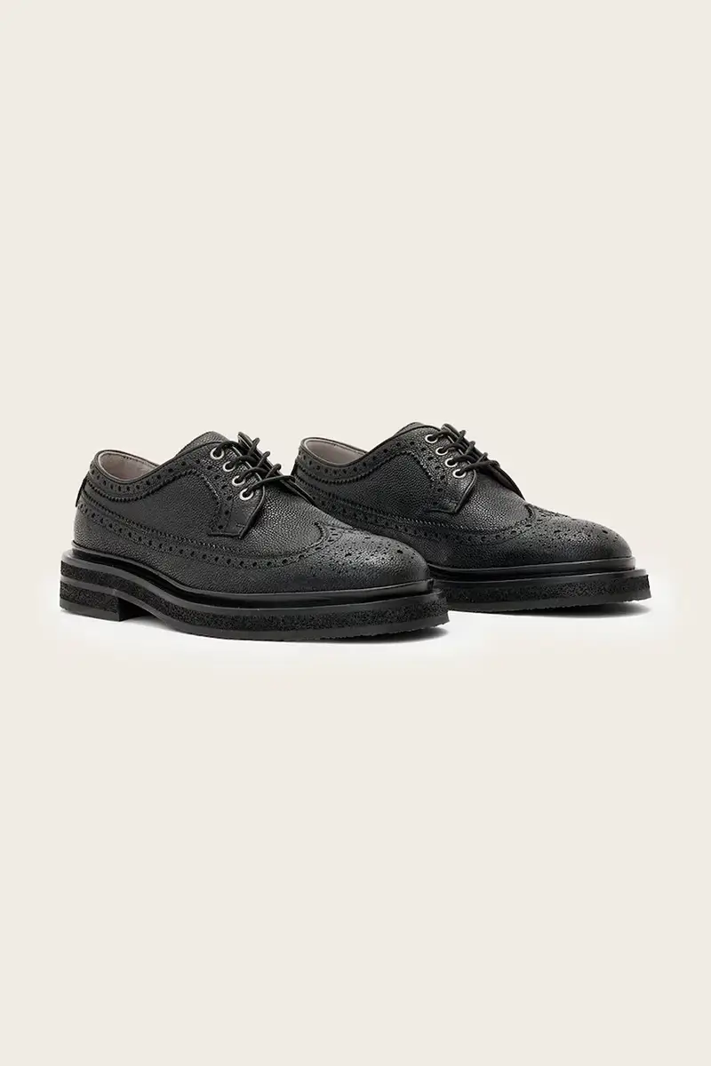 scarpe in pelle Escher Brogue Nero miniatura 2