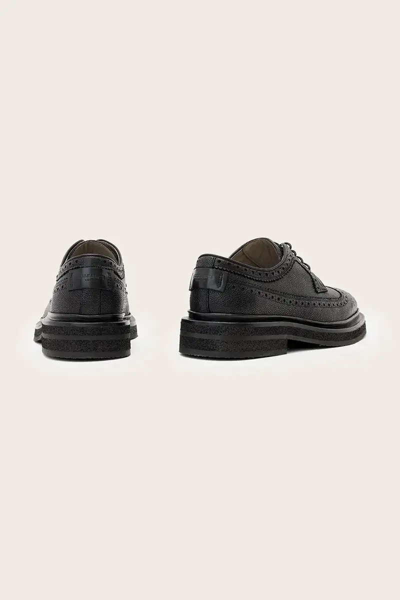 scarpe in pelle Escher Brogue Nero miniatura 3