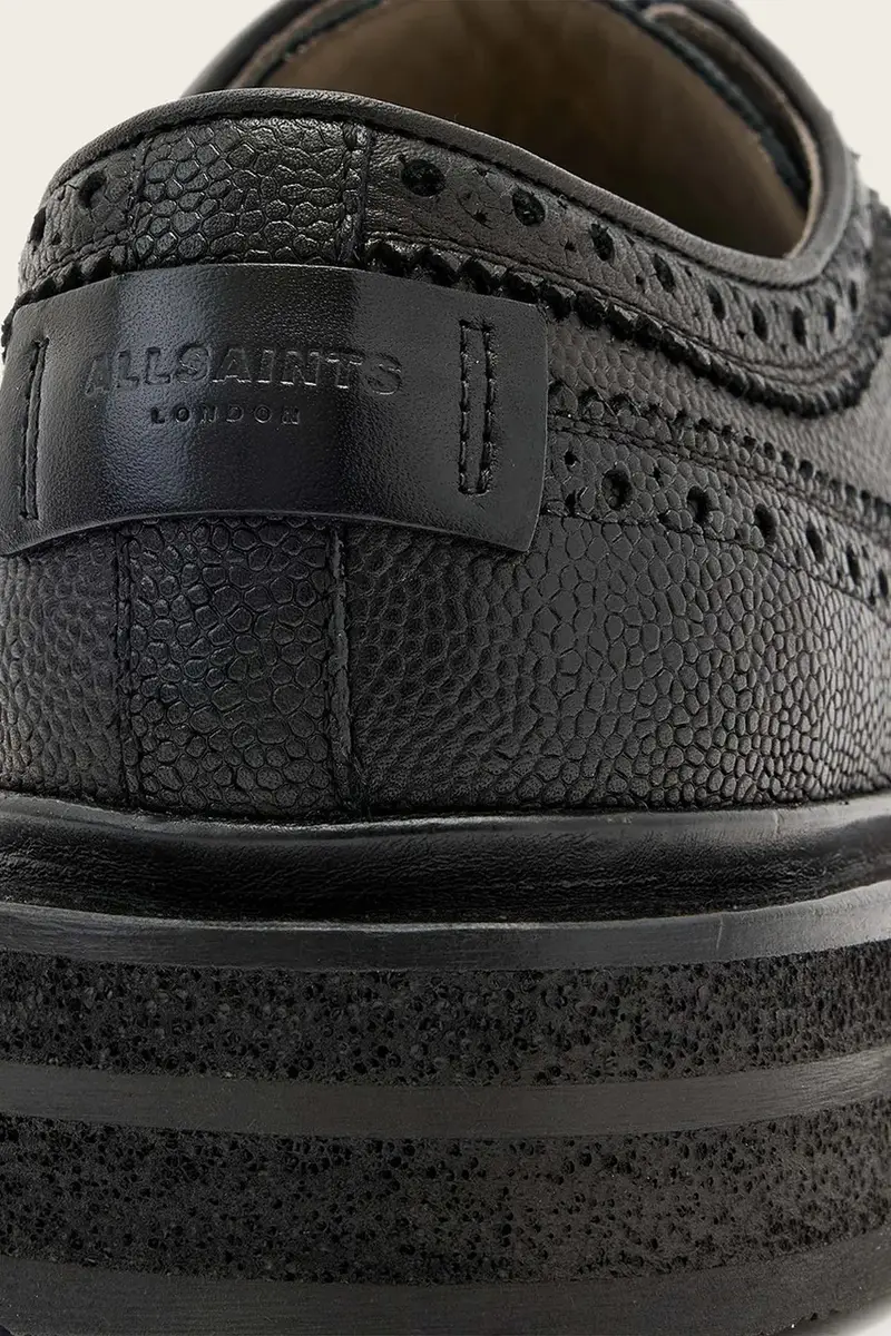 scarpe in pelle Escher Brogue Nero miniatura 4