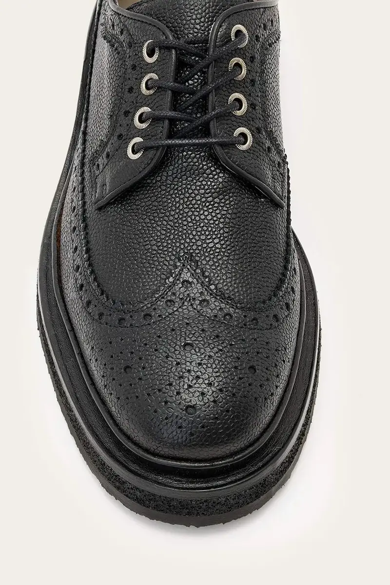 scarpe in pelle Escher Brogue Nero miniatura 5