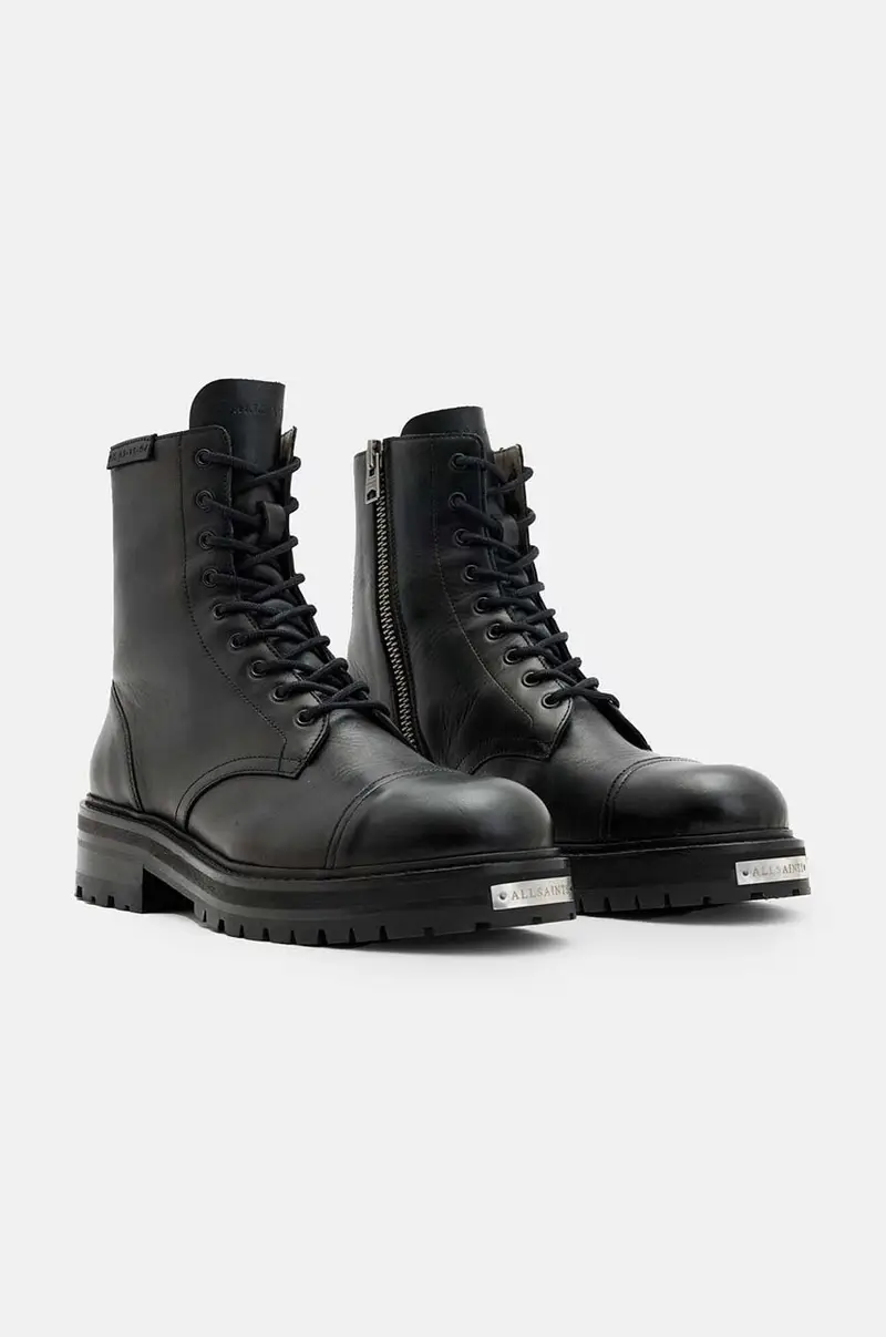 scarpe in pelle Hank Boot uomo colore nero M004FB miniatura 2