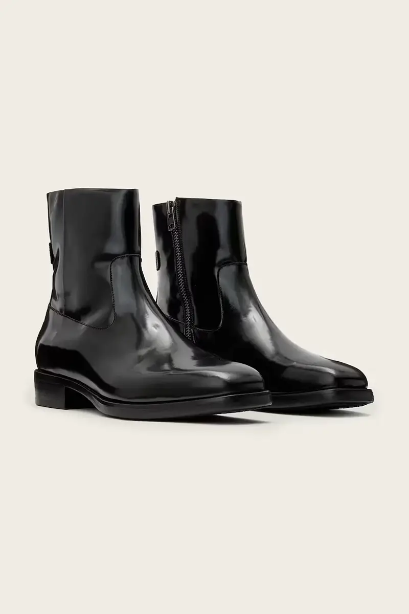 scarpe in pelle MILTON BOOT Nero miniatura 2